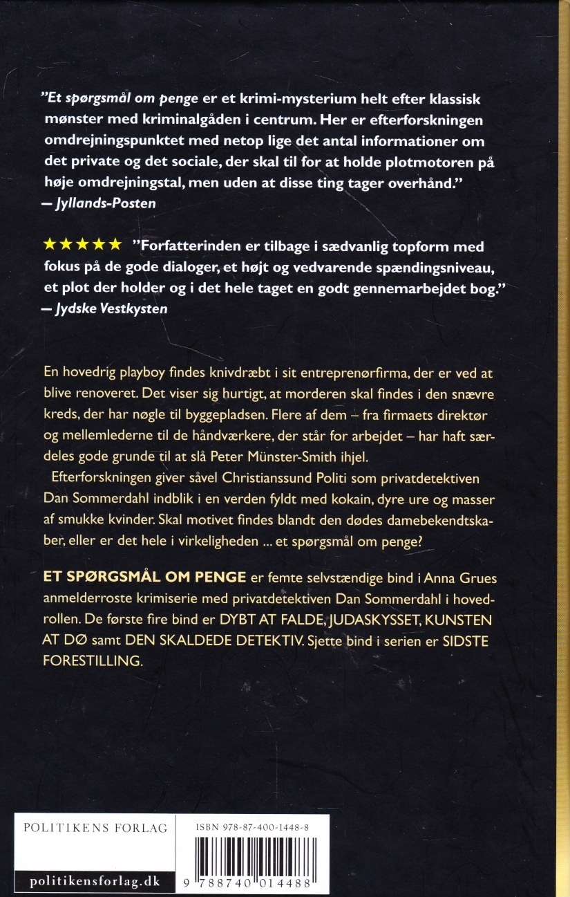 et spørgsmål om penge et spørgsmål om penge